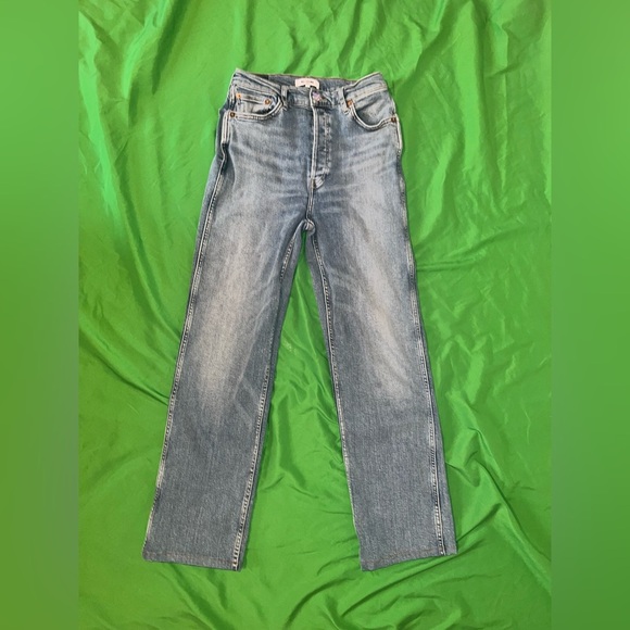 Re/Done Blue 90s High Rise Loose Vintage-Inspired Jeans size 28 - Picture 2 of 9